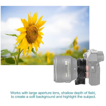 Viltrox NF-NEX Objektīvu Adapteri priekš Nikon F AF-S AI G Objektīvs Sony E Kamera A9 A7SII A7RII NEX 7 A6500 w/ Tripod Mount Diafragmas Gredzens