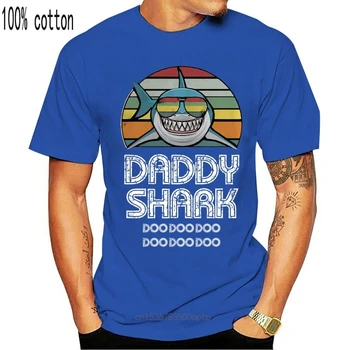 Vintage Efektu Tētis Haizivs Doo Doo Doo Bērnu T T Krekls Mens Bērniem 0283 Liela Izmēra Tee Krekls