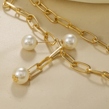 Vintage Pērļu Kaklarotu Sieviešu Modes Elegants Balts Imitācija Pearl Cross sānslīdi kaklasaite Kaklarota Ir 2021. Šarmu Kāzu Rotaslietas