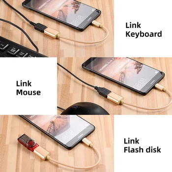 VOXLINK C Tipa OTG Adapteri USB Type-C Sieviešu Pārveidotājs Kabelis Flash Disku Lasītājs Peles Gamepad Planšetdatoru, Mobilo Telefonu, USB Savienotājs
