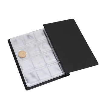 Vācot Naudu Organizators 120 Kabatas Monētu Kolekciju Albumu Grāmatu Kolekcionāru Monētu Turētājs Albumi Mini Santīma Monētu Uzglabāšanas Maiss
