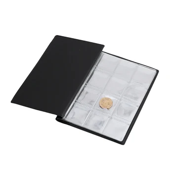 Vācot Naudu Organizators 120 Kabatas Monētu Kolekciju Albumu Grāmatu Kolekcionāru Monētu Turētājs Albumi Mini Santīma Monētu Uzglabāšanas Maiss