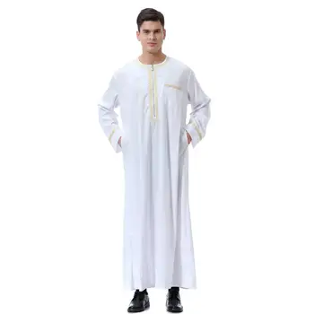 Vīrieši Arābu Maxi Drēbes Thobe Jubba Thobe Dishdasha Thawb Thoub Musulmaņu Islama Abaya Daffah Kaftan Tuvo Austrumu Tērpu Ramadāna Gadījuma