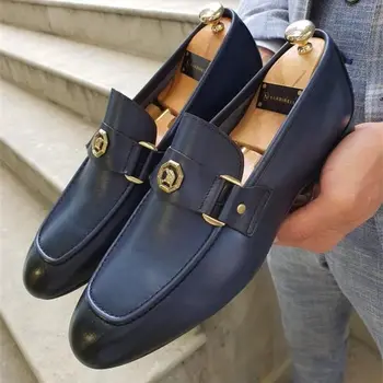 Vīriešiem Kurpes Augstas Kvalitātes Pu Ādas Jaunas Modes Stilīgs Dizains Slip-on Kurpes Gadījuma Formāla Pamata Kurpes Zapatos De Hombre HG020
