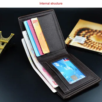 Vīriešu Kabatas Maku PU Mazo Mini Uzglabāšanas Soma Modes Izturīgs Monētu Naudu Kartes Ādas Luksusa Zīmola vizītkarti Turēt Somā