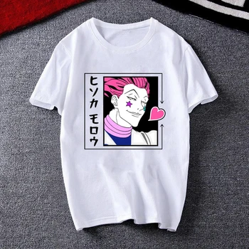 Vīriešu, Sieviešu T-krekls Topi Kawaii T Killua Zoldyck krekli harajuku Apkalpes Kakla Aprīkots Mīksto Anime, Manga Tee Kreklu Drēbes