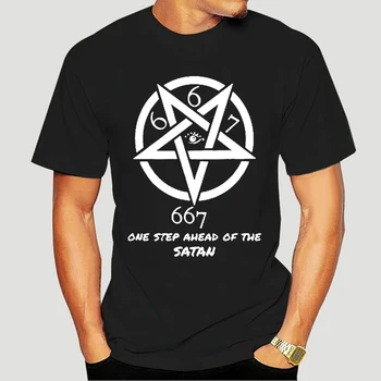 Vīriešu T Krekls 667 Soli Priekšā Sātans Sieviešu t-krekls 5808A