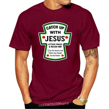 Vīriešu t krekls panākt Ar Jēzus Salāti Slavēt & Patikt Viņam, Jo Viņš Mīl Mani No Galvas Uz-Ma-Pirkstiem Sieviešu t-krekls