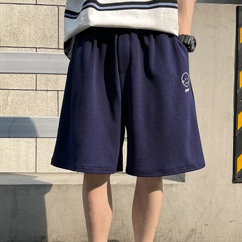 Vīriešu Vasaras Gadījuma Šorti, lai ir 2021. korejas Modes Apģērbu Pusaudžu Taisnas Kājas Beach Sweatshort Harajuku Streetwear Basketbola Īss