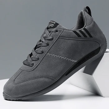 Vīriešu ādas apavi Āra Elpojošs vīriešu ikdienas sporta apavi Moderns, ērti vīriešu kurpes Augstas kvalitātes vadītāja apavi