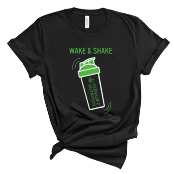 Wake & Shake Herbalife Uztura Krekls Smieklīgi Herbalife T-krekls Sievietēm Ikdienas Topi Treniņu Plus Lieluma Tees Harajuku Krekls