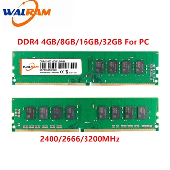 WALRAM ddr2 2 gb dimm ram intel memoria ram ddr3 8gb 1600 16 gb ddr3 2666 mhz ddr4 3200mhz 32GB 4GB 2133 2400 Atmiņas Desktop