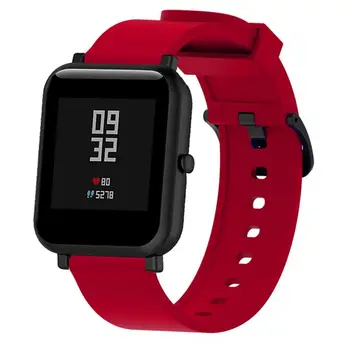 Watchband Aproce Siksnu Xiaomi Huami Amazfit Rkp Jaunākais 20mm Silikona Sporta Nomaiņa Band Aproce Smart Piederumi