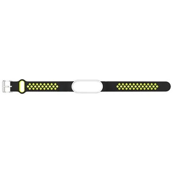 Watchbands Mi Grupa 5 4 3 Silikona Sporta Pulksteņu Siksniņas Divu Krāsu Caurumu Dizains Xiaomi Mi Grupa 3 4 5 Delnas Siksniņas Rokassprādze