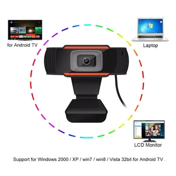 Webcam 720P HD 1080P USB Mikrofonu Web Kameras autofokuss Video Spēļu Webcan Spēlētājs, Web Cam, Lai PC Klēpjdators YouTube Xbox Skype