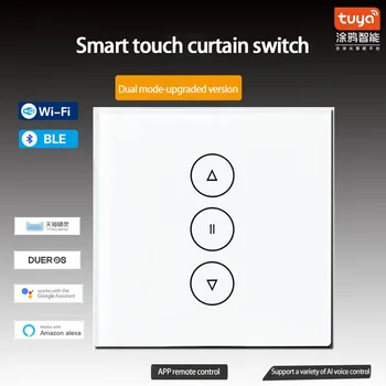 WIFI Bluetooth Touch Smart Aizkaru Laika Slēdzis Tālvadības Tuya APP Kontroles Dimming/ventilatoru Panelis Strādā Ar Alexa/Google Home