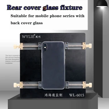 WL-6015 Mobilo Telefonu Remonts Armatūra noņemt tālrunis stikla aizmugurējo vāciņu montāžas skava iPhone Aizmugurējā Stikla Remonts Atdala Turētājs