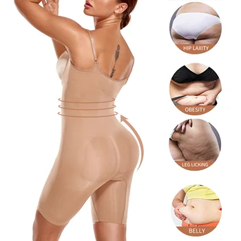 Women Seamless Bodysuit Shapewear Full Body Shaper Tummy Control Slimming Sheath Abdomen Reduce Corset Butt Lifter Thigh Slimmer