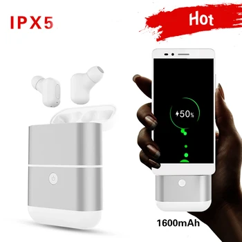 X2-TWS dual auss bezvadu Bluetooth austiņas Mini austiņu kustību super mazās austiņas
