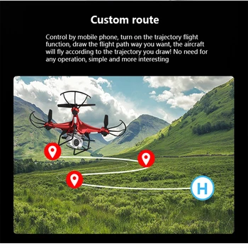 X52 Dūkoņa HD 1080PWifi pārvades fpv quadcopter PTZ augsta spiediena stabilu augstums Rc helikopters dūkoņa kamera drones