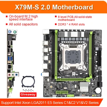 X79 m-s mātesplati, kas ar Xeon E5-2689 CPU LGA2011 kombinācijas 4*4 GB = 16GB 1600 atmiņas DDR3 RAM, GTX 950 2GB vēsāks kombinācija