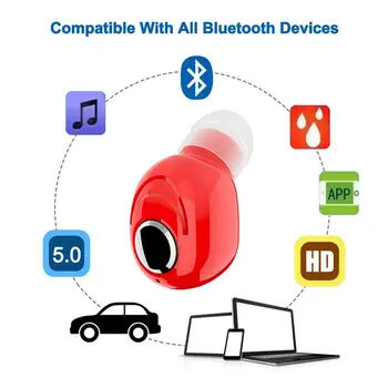 X8 Mini Bluetooth Bezvadu Austiņu V5.0 Stereo Ūdensizturīgs Sporta Austiņas In-ear Austiņas ar Mic Sporta Darbojas Earbuds Earphon