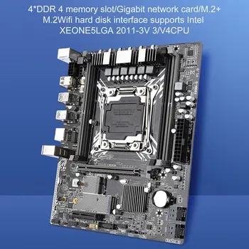 X99M-G mātesplate Atbalsta Xeon E5 V3 V4 LGA2011-3 CPU DDR4 RAM NVME SSD M. 2 SATA 3.0 USB3.0 PCIE 16X E52620V3 2678V3 2650V3cpu