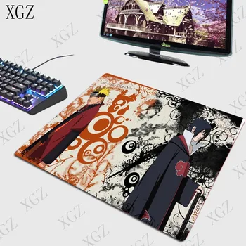 XGZ Uchiha Sasuke Anime Spēļu Tastatūra, Pele Spilventiņu Datoru pad Spēli Big Mat Bloķēšanas Malas PC Klēpjdatoru Spēlētājs XXL