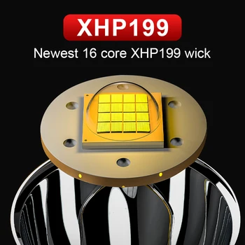 XHP199 High Power Led Lukturis Usb Lādējamu Zvejas Lukturu 18650 Spēcīgu Galvas Lukturīti XHP90 IS Sensoru Galvas Lampas Gaismas
