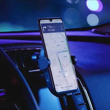 Xiaomi Auto Telefona Turētājs Priekš iPhone Gaisa Vent Mount Mobilo Tālruni, GPS Turētājs Stāvēt Automātiskā Indukcijas 20W Automašīnas Bezvadu Lādētāju