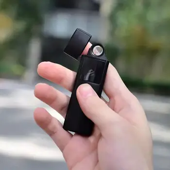 Xiaomi Bee Metāla Elektronisko Cigarešu Šķiltavas USB Lādējamu skārienekrānu, Pretvēja Cigarešu Sīkrīkus Vīriešiem Drošu Nav Uguns,