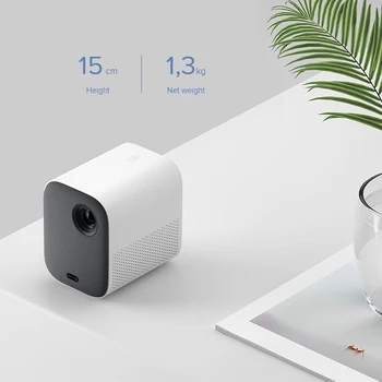 Xiaomi Mi Kompakts Projektors 1080P Portatīvo Smart Home Cinema DLP 500 ANSI lūmeni Atbalsta 4K Video Android TV 9.0