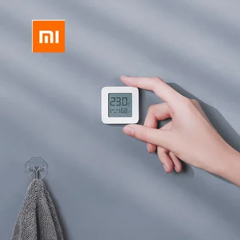 Xiaomi Mijia Bluetooth Termometru, 2 Bezvadu Smart Higrometru LCD Ekrāna Ciparu Temperatūras, Mitruma Sensors Mitruma Mērītājs