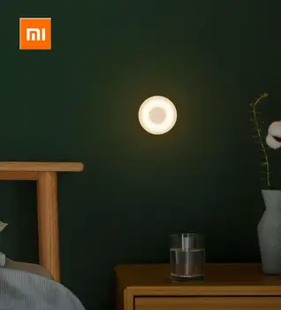 Xiaomi Mijia Led Indukcijas Nakts Gaisma 2 Lampas Regulējamu Spilgtumu Centrālās Gudra Cilvēka ķermeņa sensoru ar Magnētisko bāzi