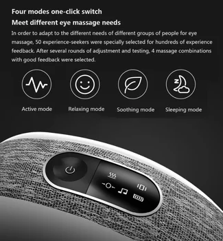Xiaomi XGEEK E6 Smart Acu Massager Bluetooth Music 40 Grādu Karstā Komprese 4 Režīmi Nospiediet Salokāms Acu Atpūsties Massager