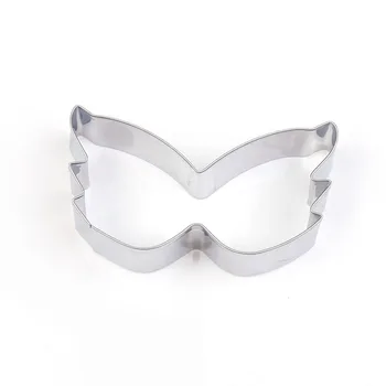 XINAHER puse maska Formas Cepumu Pelējuma Bakeware Pomādes Kūka Pelējuma DIY Cukura laivas 3D Mīklas Sīkdatni Griezēji Cepšanas Rīki