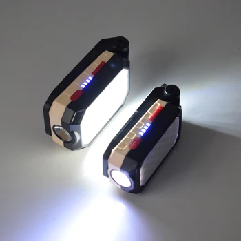 XIWANGFIRE Uzlādējams Spēcīgu Magnētisko Darba Gaismas LED COB Portatīvo Salokāms Lukturīti Ūdensizturīgs Kempings, ar Jaudas Displeju