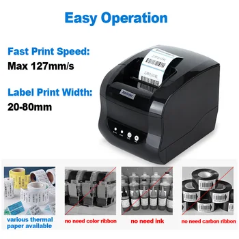 Xprinter Vairumtirdzniecības 80mm termoprinteri 160mm/s Auto Kuteris 25-100mm POS Printeri, Virtuves Printeri, Bluetooth Printeri, USB / Lan Po