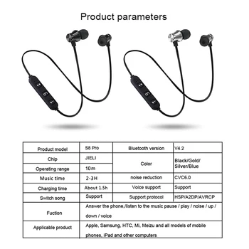 XT11 Magnētisko Bluetooth 4.2 In-ear Austiņas, brīvroku Trokšņa Samazināšanas Sporta Gaitas Vadu Austiņas Austiņas