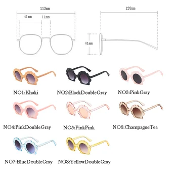 Yoovos Ir 2021. Bērnu Saulesbrilles Seashell Saules Brilles Zēna/Meitenes Augstas Kvalitātes Eyewear Zīmola Dizaineru Saulesbrilles Bērniem, Modes Okulary