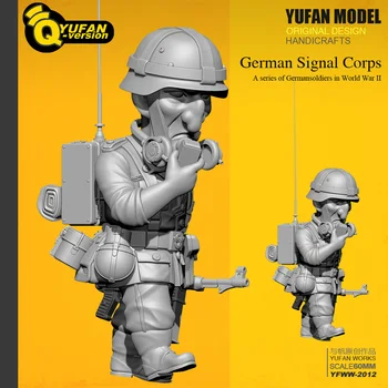 Yufan Modelis 1/32 Sveķu Attēls Q Versija Sveķu Karavīrs (60mm Augstas) Yfww-2012