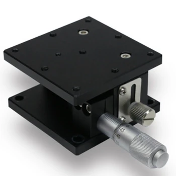 Z Ass 60X60mm Optiskā Nobīde Platformu, Augstu Precizitāti Mikrometru Augstuma Regulēšana Bīdāmās Posmā, Bīdāmais Galds LZ60