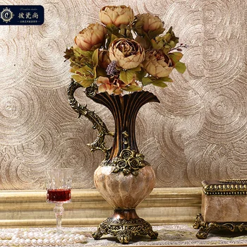 Zelta Luksusa Vienkārši Keramikas Vāze Minimālisma Ziedi Apdares Interjera Galda Dekorēšana, Kāzu Vāze Jarrones Rotājumi EH50VA
