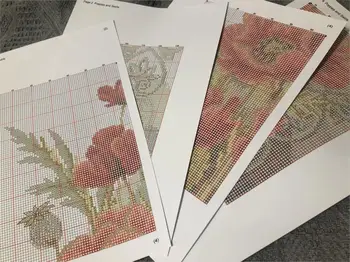 Ziedi hops 9 cross stitch komplekts cilvēki 18ct 14ct UNprinting11ct skaits drukāt audekls dūrienu izšūšana DIY roku darbs, rokdarbi