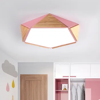 Ziemeļvalstu lampas ins vienkārši mūsdienu mākslas žurnāla ģeometriskā macaron mācību telpa, meitene radošo guļamistaba LED griestu lampas