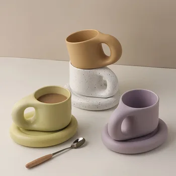 Ziemeļvalstu stila cienītājiem Krūze neto red vienkārši radoši kafijas tasi biroja jaukā meitene Keramikas Krūze Tējas, rotas, Augstas klases tēju komplekts