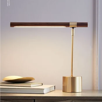 Ziemeļvalstu stilā guļamistaba vienkārši mūsdienu radošo gaismas luksusa romantiskas galda dekorēšana minimālisma naktsgaldiņš maza galda lampa