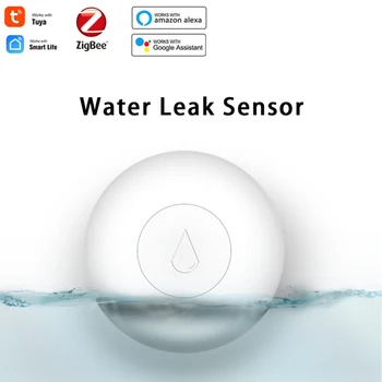 ZigBee Plūdu Sensors, Smart Ūdens Noplūdes Detektors Smart Dzīves APP Saistība Signālu Izmantojot Tuya Vārti Strādāt Ar Alexa, Google Palīgs