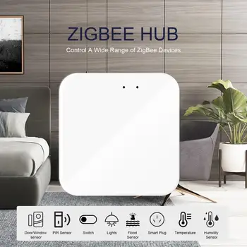ZigBee Vārti 3.0 Smart Hub Bezvadu un Vadu Tilta App Balss Tālvadības pults Strādā ar Alexa, Google Home Palīgs Tuya