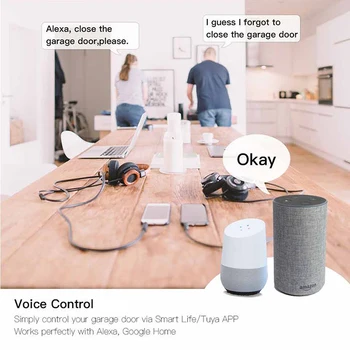 Ziņas Zigbee Tuya Smart Life Mājas Komplekts Garāžas Durvju Sensors Nazis Kontrolieris WiFi Slēdzis Strādā Ar Alexa, Google Home Dropshipping